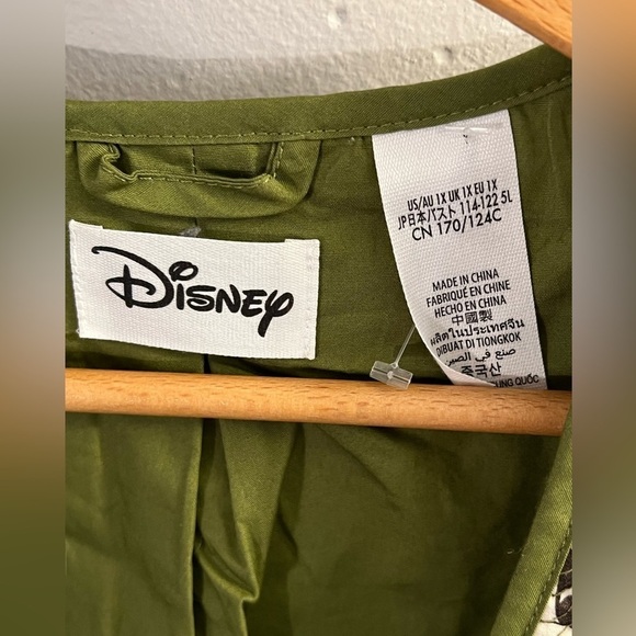 Disney Black and White Patterned Jacket with Green Trim - Picture 6 of 9